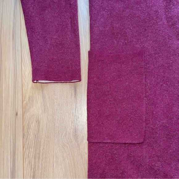 Babaton | LANCE Midi Wool Blend Cardigan - Barolo Red - Picture 3 of 8